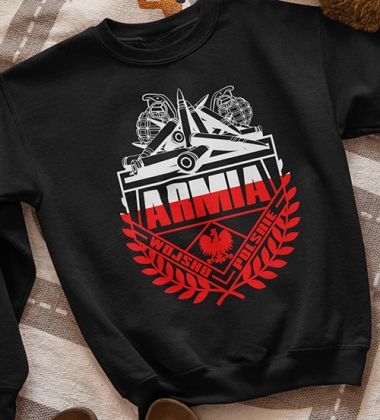 Bluza dziecięca- ARMIA (BIAŁO-CZERWONY)